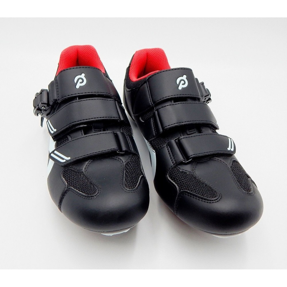 Peloton Bike Cycling Adjustable Shoes Black Red Size EU 41, Women’s 10, Men's 8
